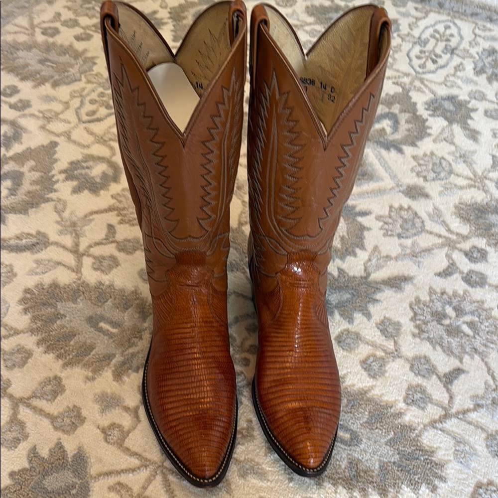 Dan Post Lizard / Leather Cowboy Boots